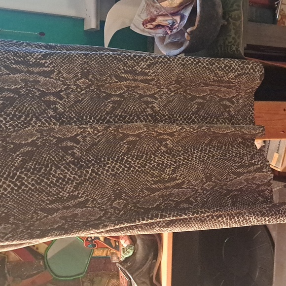 Vintage 90s Y2k snakeskin print mini dress, sz s/m - Picture 5 of 6